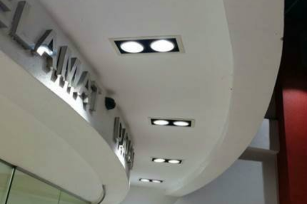 malaysia led lighting downlight at shopping mall