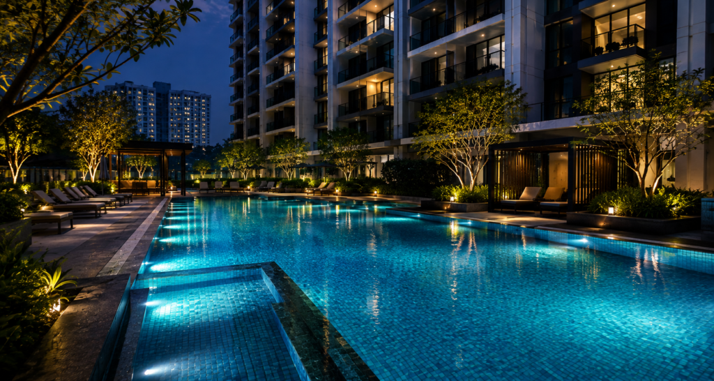 malaysia condo pool underwater lighting ip65 ip67