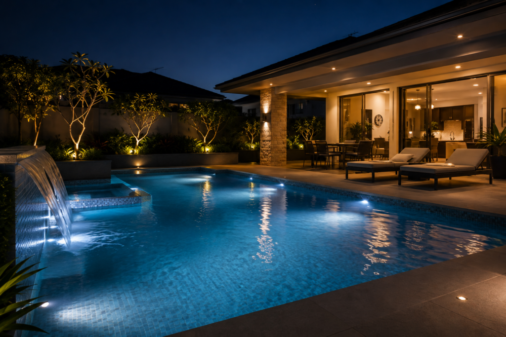 malaysia johor residential house underwater lighting ip65 ip67